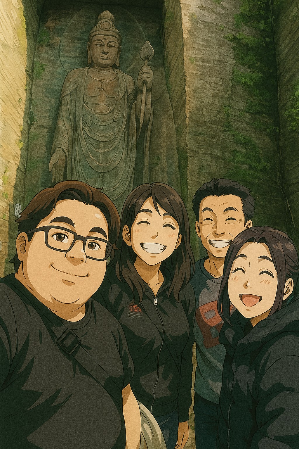 Anime-style interpretation of the Buddha