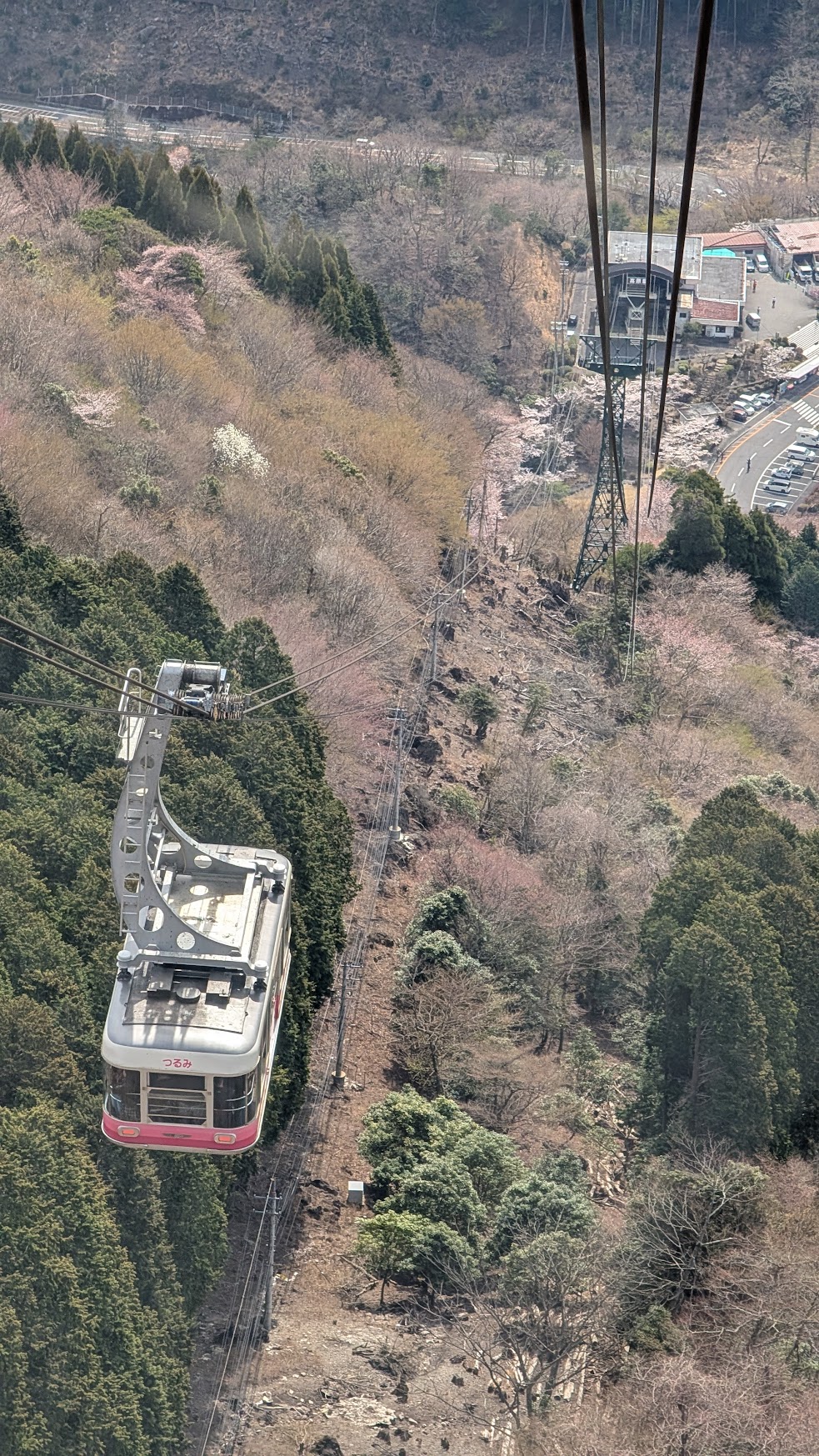 Beppu Ropeway - Panoramic view of the surrounding mountains and city