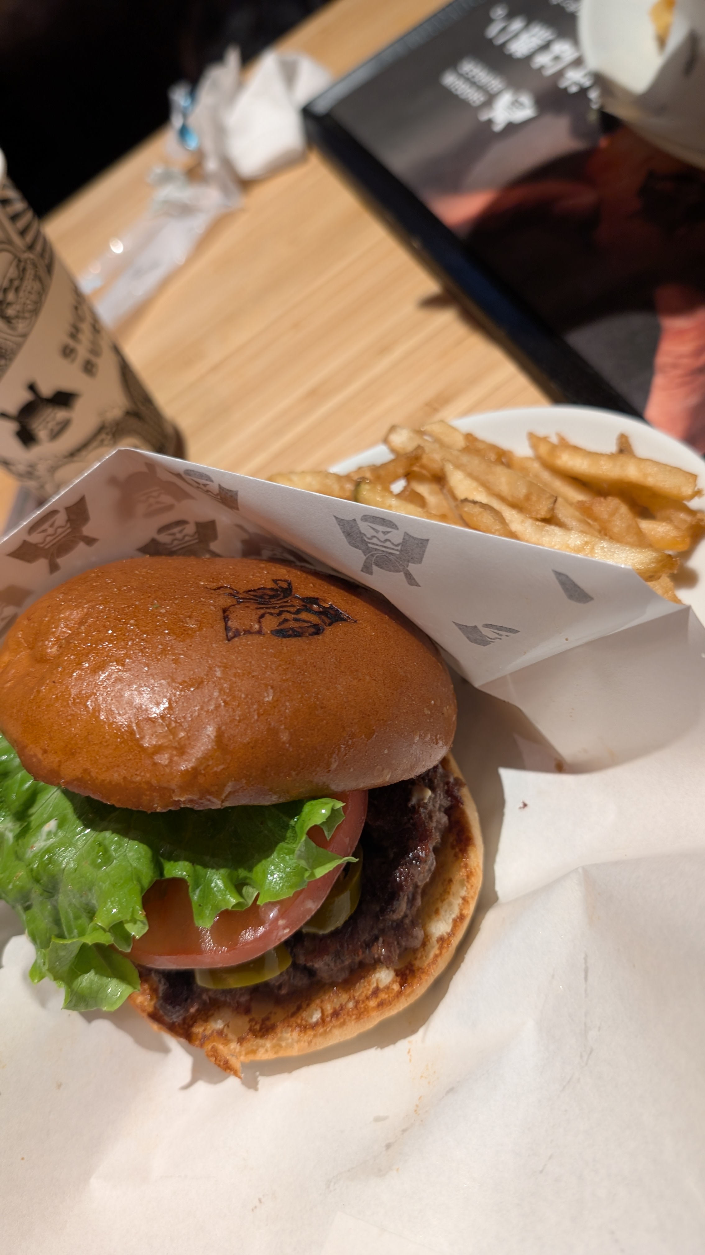 Burger we had during the trip