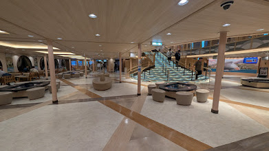 Interior view of the ferry's comfortable accommodations