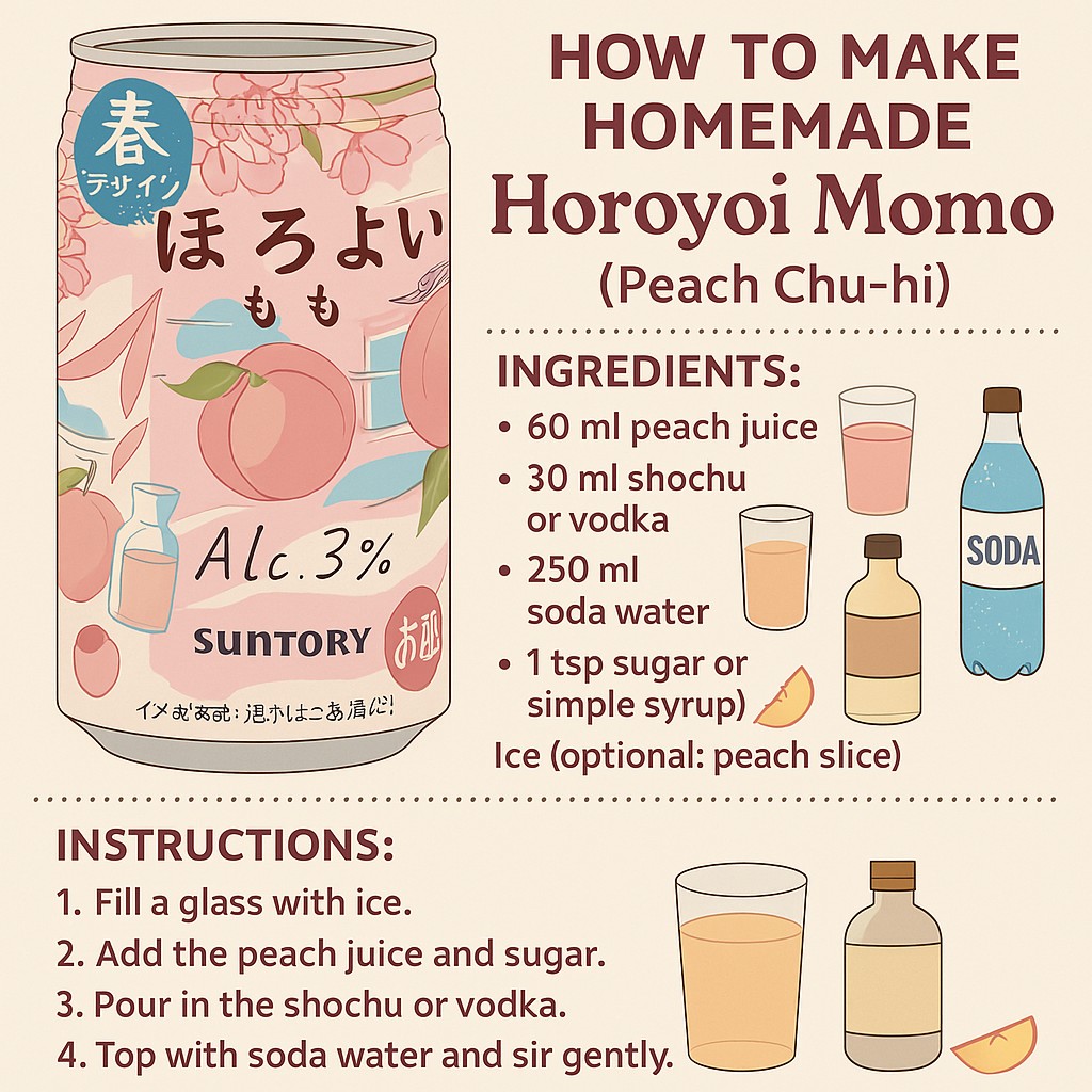 Horoyoi Momo recipe and ingredients
